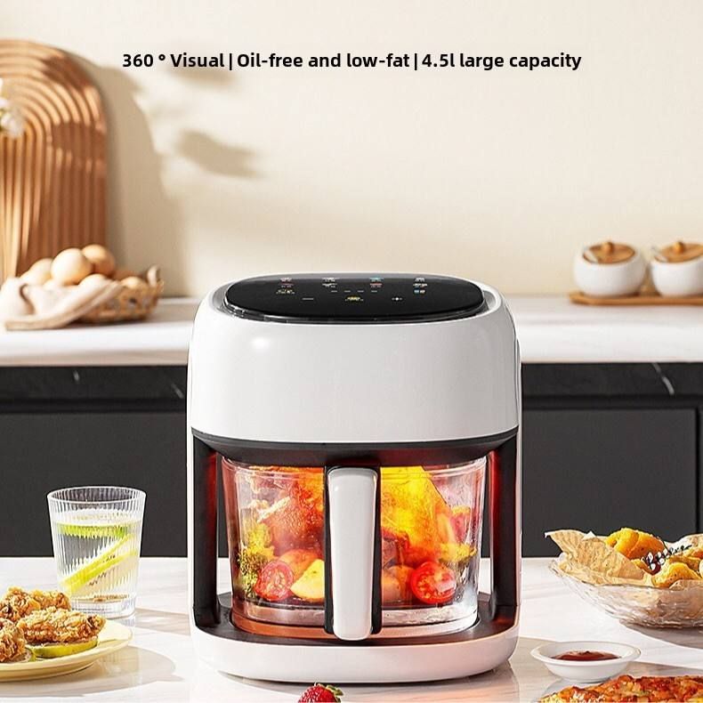 5L Large Capacity Luxury Square Intelligent Visual Electric Digital Air Fryer