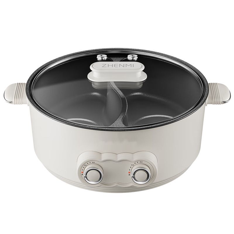 7L Non-stick Coating  1-6 people Share Dual-control Electric Hotpot