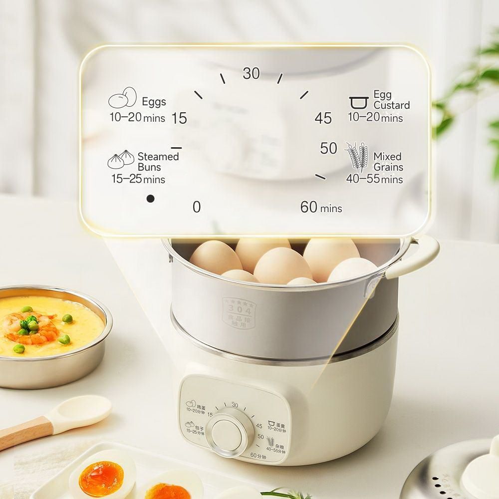 Stainless Steel Egg Boiler Multi-function Steamer Egg Cooker