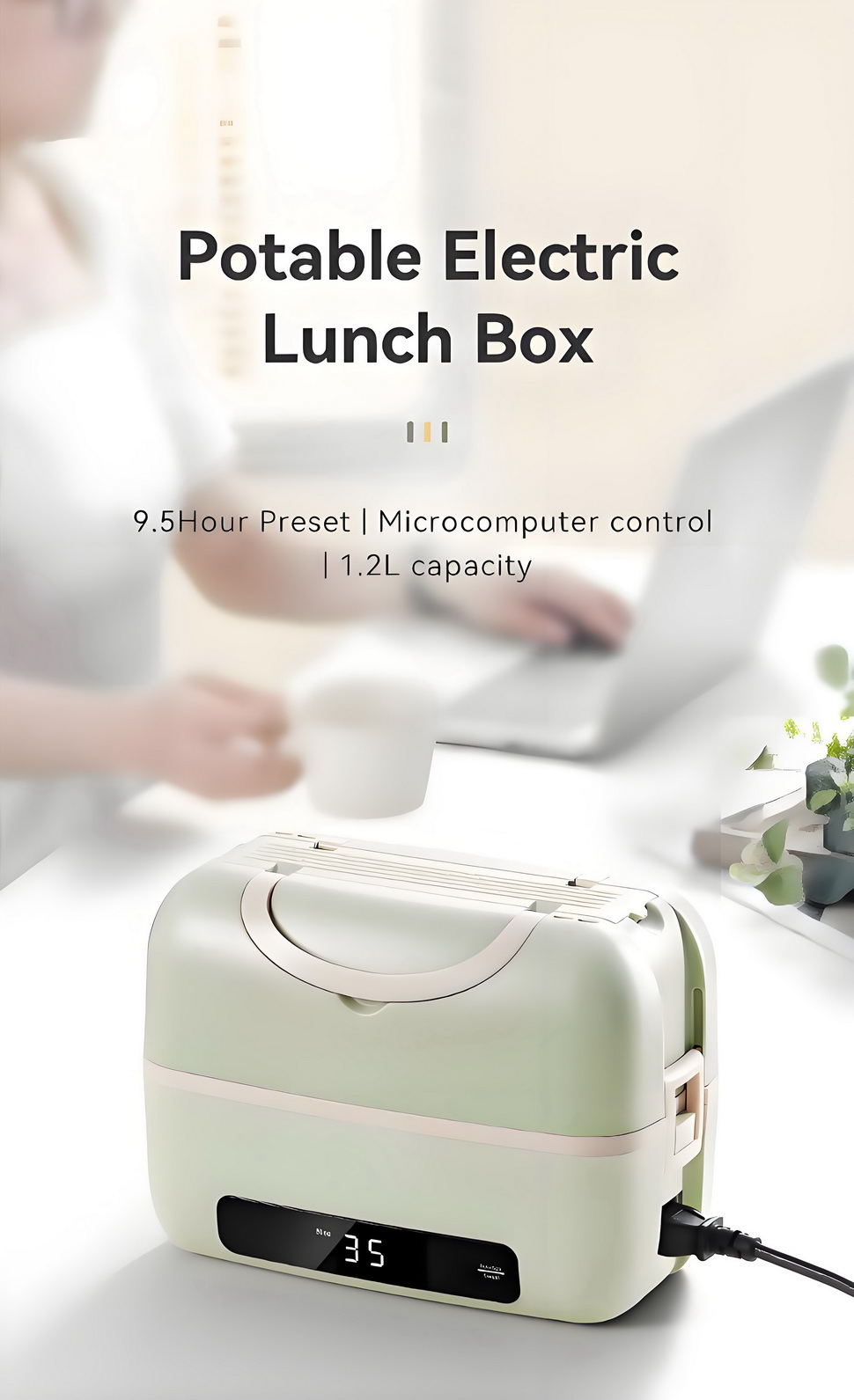 Electric Lunch Box Food Warmer Portable Cooker