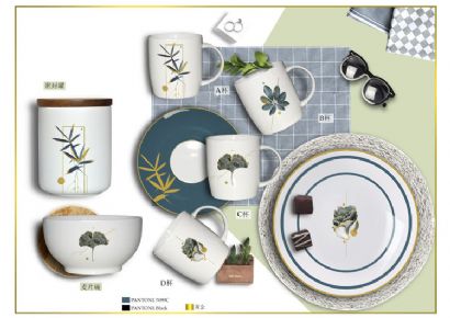 Fruit Green Plant Series ceramic tableware